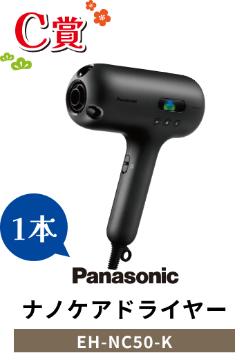 C賞 Panasonic ナノケアドライヤー EH-NC50-K 1本